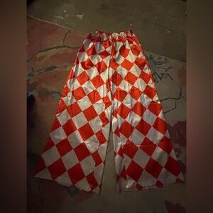 Red and White Checkered pants